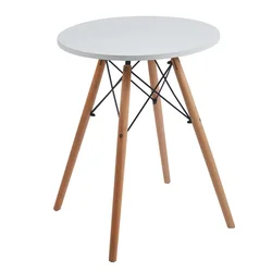 Okrogla miza 60x60 cm bela 41208