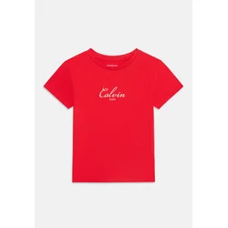 Calvin Klein Jeans Majica rdeča/bela