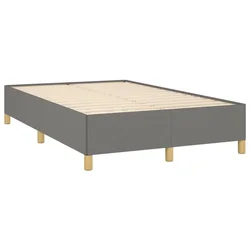 Vidaxl Posteljni okvir brez vzmetnice temno siva 120x190 cm blago