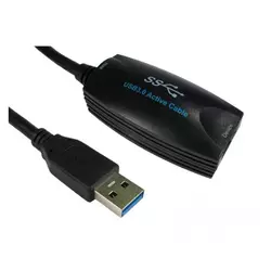 E-GREEN Kabl sa pojačivačem 3.0 USB A (M) - USB A (F) 5m crni