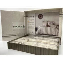 Komplet set posteljina Cotton-Life 160x220cm Kahve ( VLK000422-kahve )