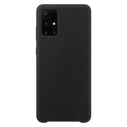 Silikonska futrola Meka fleksibilna gumena maska za Samsung Galaxy M51 crna