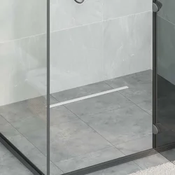 360° Odvod za tuširanje s tankim modelom Srebrno 60 cm