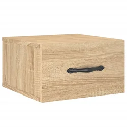 Vidaxl Stenska nočna omarica sonoma hrast 35x35x20 cm