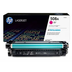 kartuša s tonerjem HP 508A, barva magenta, standardna zmogljivost 5.000 strani.