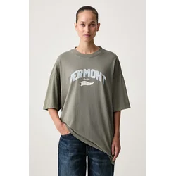 HUGO Blue kratka ženska majica bombažna Oversized Tee_B_17
