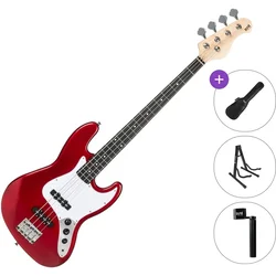 PSD Guitars JZB-100 Basic SET Red Električna bas kitara