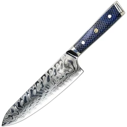 Damaskasti kuhinjski nož YU-37418 - Chef / Plava KP37418