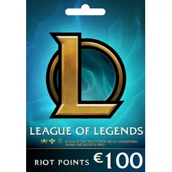 League of Legends Gift Card 100€ - Riot Key - EUROPE Server Only