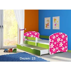 Deciji krevet ACMA II 140x70 F + dusek 6 cm GREEN23