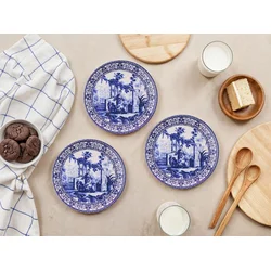 Hermia Set dezertnih tanjira, 6 komada, Plavi