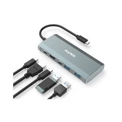 MAIWO USB 3.2 Gen2 x 1 Tip-C 6 u 1 SATA &PCIe NvMe M.2 Kućište sa HDMI/PD/USB , KH1001