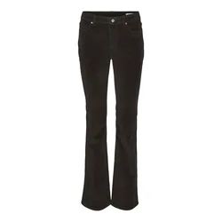 VERO MODA Hlače VMFLASH temno rjava
