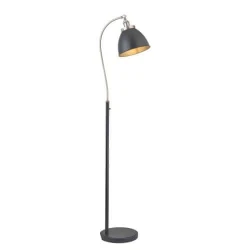 Endon 98753 - Podna lampa FRANKLIN 1xE27/10W/230V mat hrom/antracit