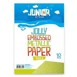 Junior jolly embossed metallic paper papir met. relj. a4 250g10k - odaberite nijansu zelena ( 136204 )