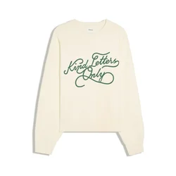 Bershka Pulover temno zelena/off-bela
