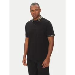 Versace Jeans Couture Polo majica 78GAGT04 Črna Regular Fit