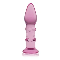 Glass romance pink 5.5inch plug