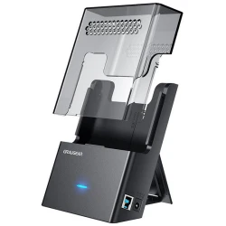 GRAUGEAR G-3502-AC Docking Station za tvrdi disk USB 3.2 Gen 1 Type-B Crno/Prozirno