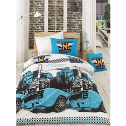 L`ESSENTIEL MAISON Ranforce posteljina (200 x 220) Bolide Turquoise
