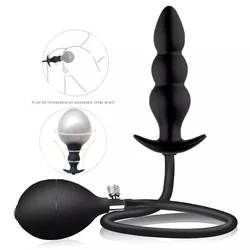 Silikonski naduvavajući analni butt plug (podesiv)