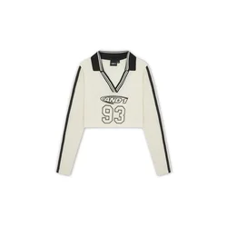 AND1 Majica 93 Airtex ecru/črna