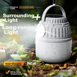 Supfire Solarna Lampa za kampovanje, 18650