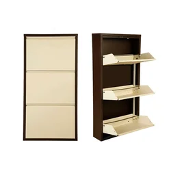HANAH HOME Ormar za cipele Torino 3 Brown Cream