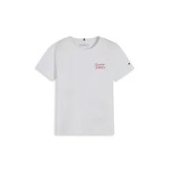 TOMMY HILFIGER Majica rdeča/bela