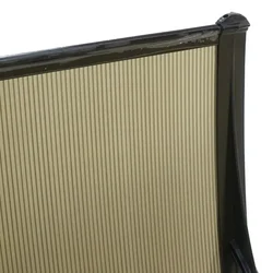 Nadstrešnica Aluminijumska 300x120cm Crna Bronza 5mm
