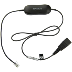 JABRA Smart Cord, QD to RJ10, straight , 0,8 meters, with 8-position switch configurator, for STD Headsets