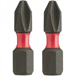 Bitsevi krstasti 1/4, PH2 x 25mm, ojačani - udarni set od 2 kom. Milwaukee