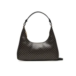 Torbica CALVIN KLEIN Emblem AOP - črna, osnovna