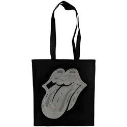 The Rolling Stones Hackney Diamonds Holo Tongue Platnena torba Črna