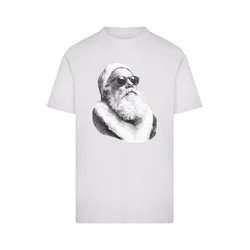 Mister Tee Majica Cool Santa siva / črna / bela