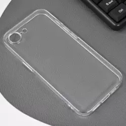 Maska Skin Silikon with pluggy za iPhone 16e/ 17e transparent