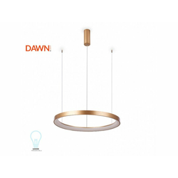DAWN Vesta 355 LED visilica brušeno zlato