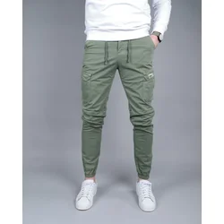 Denistar Muške pantalone 100/2865, Kargo, Zelene