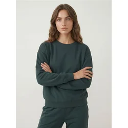 Sinsay - Basic crewneck duks - plavozeleno