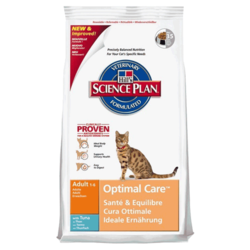 Hills Science Plan Optimal Care Adult Tuna - 10 kg