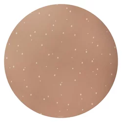 EEVEVE igralna podloga Round Dots Cinnamon, 110x110 cm, rjava