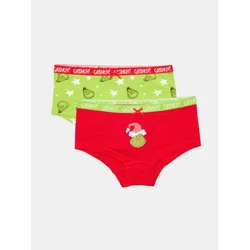 Sinsay - Pamučne hipster gaćice 2 pack Grinch - šareno
