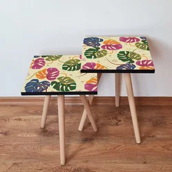 Hanah Home 2SHP139 Pomoćni stočić, 2 komada, Šareni