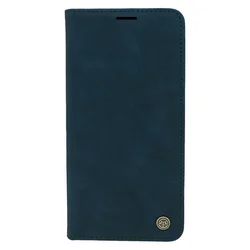 LEATHER RETRO FLIP Maska za telefon za Samsung S23 Plus, Plava