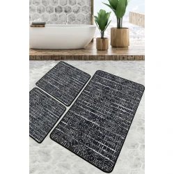 Hanah home Set 3 prostirke za kupatilo Šareni