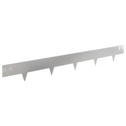 Ograda oko Travnjaka 30 pcs 100 x 12 cm Čelik Srebrna