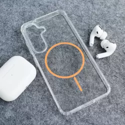 Maska Mag Case Clear Slim za Samsung A26 5G/ A266B narandzasta