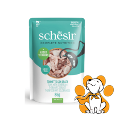 Schesir Cat Pouch Tuna & Seabream Jelly 85g, Vlažna Hrana Za Mačke Sa Tunom i Or