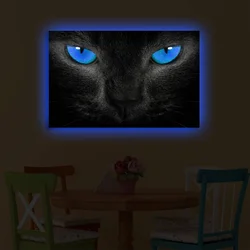Wallity Slika na platnu sa LED osvetljenjem 45x70cm