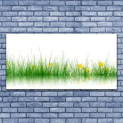 tulup.si Slika na platnu Narava grass flowers 125x50 cm